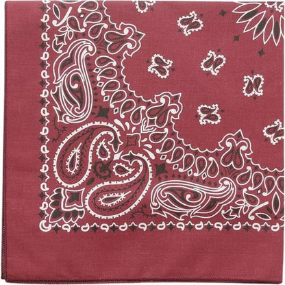 Trainmen Paisley Bandanas Scarf Do-rag Cotton Biker Head Rags Classic Bandanna 22" x 22" (12 Pack)