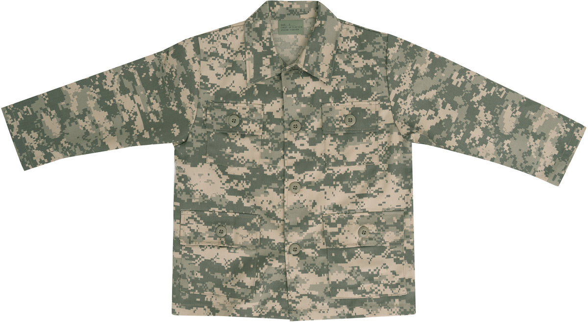 Kids ACU Digital Camouflage - Military BDU Shirt