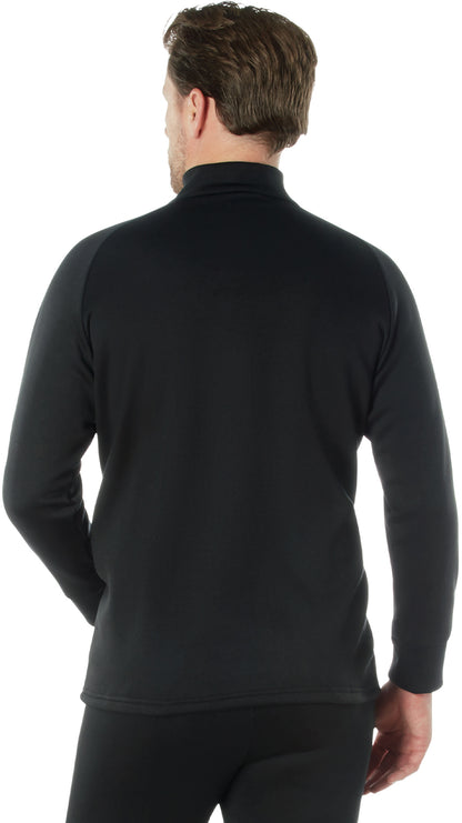 Black - ECWCS Poly Underwear Zip-Collar Shirt