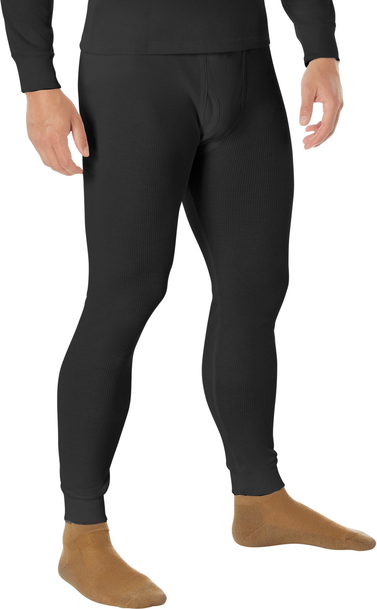 Black - Cold Weather Thermal Knit Underwear Pants
