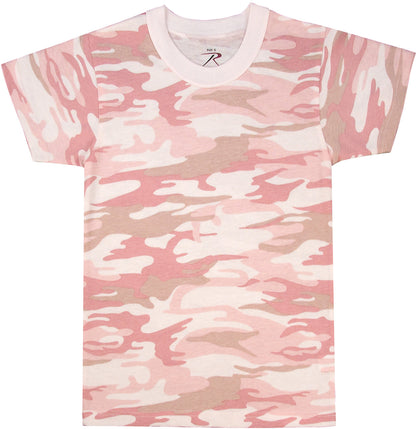 Baby Pink Camouflage - Kids Military T-Shirt