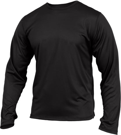 Black - ECWCS Generation III Level 1 Silk Weight Shirt Moisture-Wicking Tactical Base Layer Top