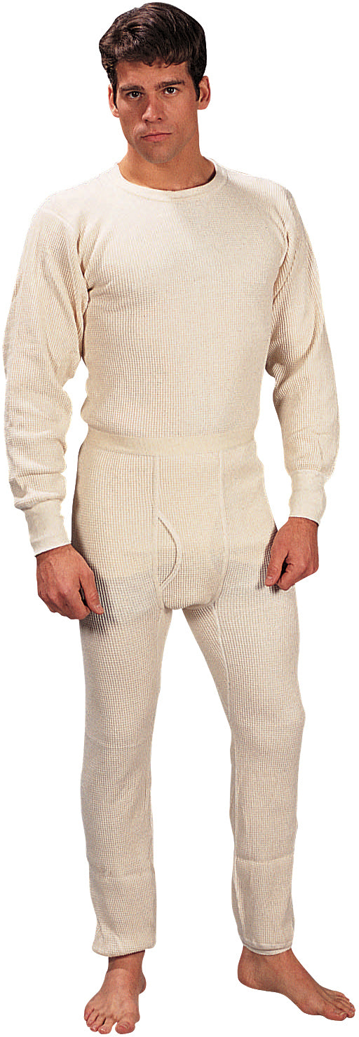White - Extra Heavyweight Cold Weather Thermal Knit Underwear Pants