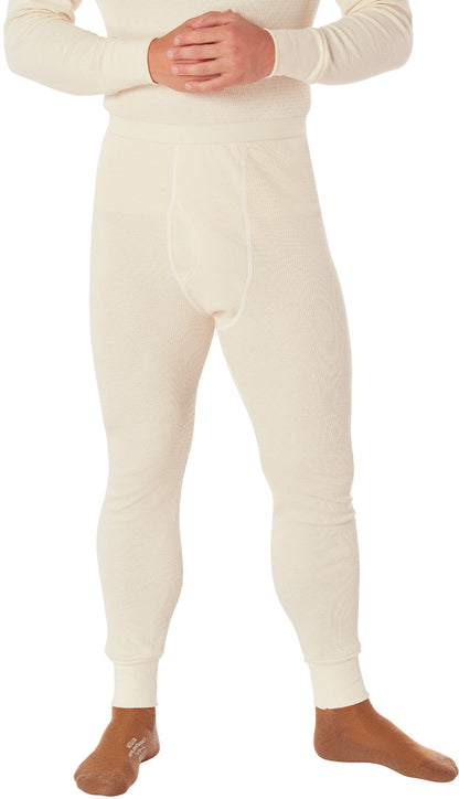 White - Extra Heavyweight Cold Weather Thermal Knit Underwear Pants