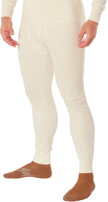 White - Extra Heavyweight Cold Weather Thermal Knit Underwear Pants