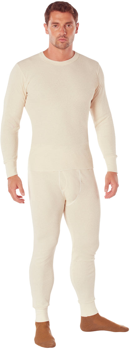 White - Extra Heavyweight Cold Weather Thermal Knit Underwear Pants