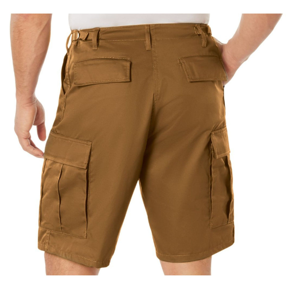 Work Brown - Tactical Cargo BDU Shorts - Polyester Cotton Twill - Button Fly (Copy)