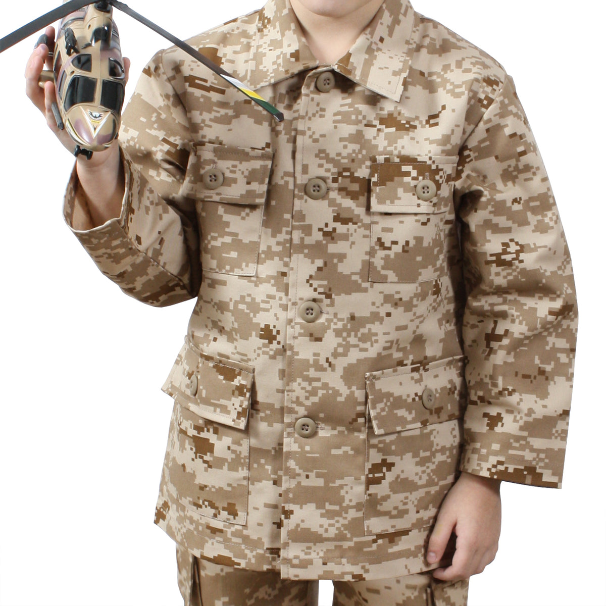 Desert Digital Camouflage - Kids Military BDU Shirt
