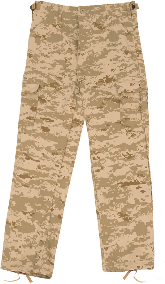 Digital Desert Camouflage - Military BDU Pants - Poly/Cotton Twill, Kid's