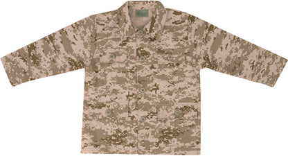 Desert Digital Camouflage - Kids Military BDU Shirt