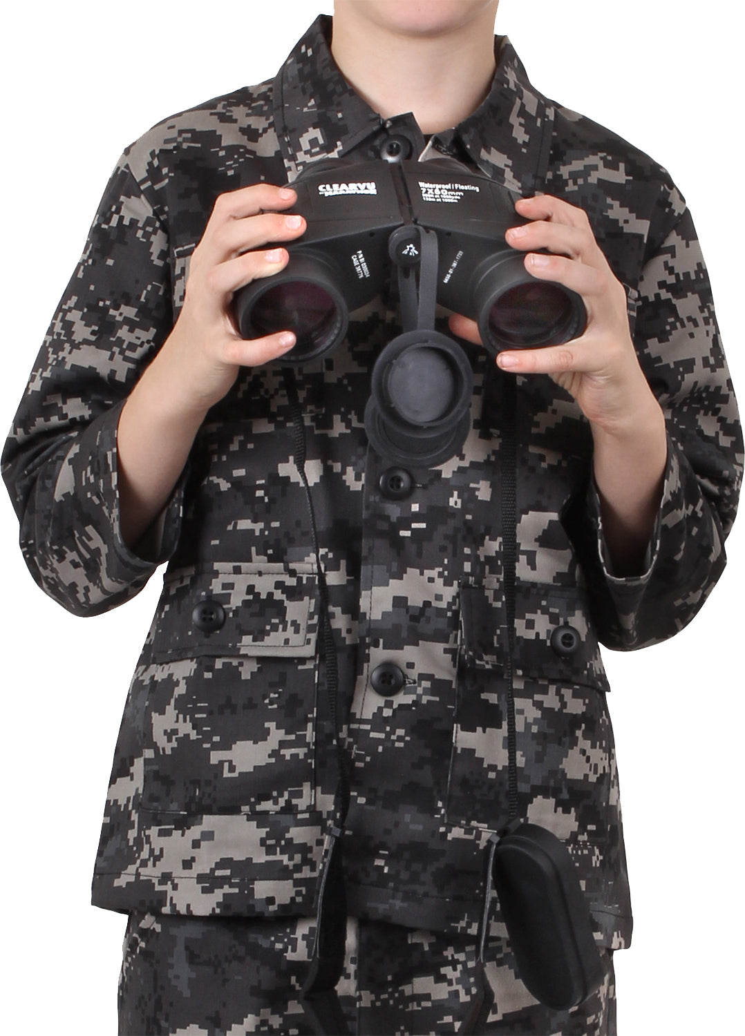 Subdued Urban Digital Camouflage - Kids Military BDU Shirt