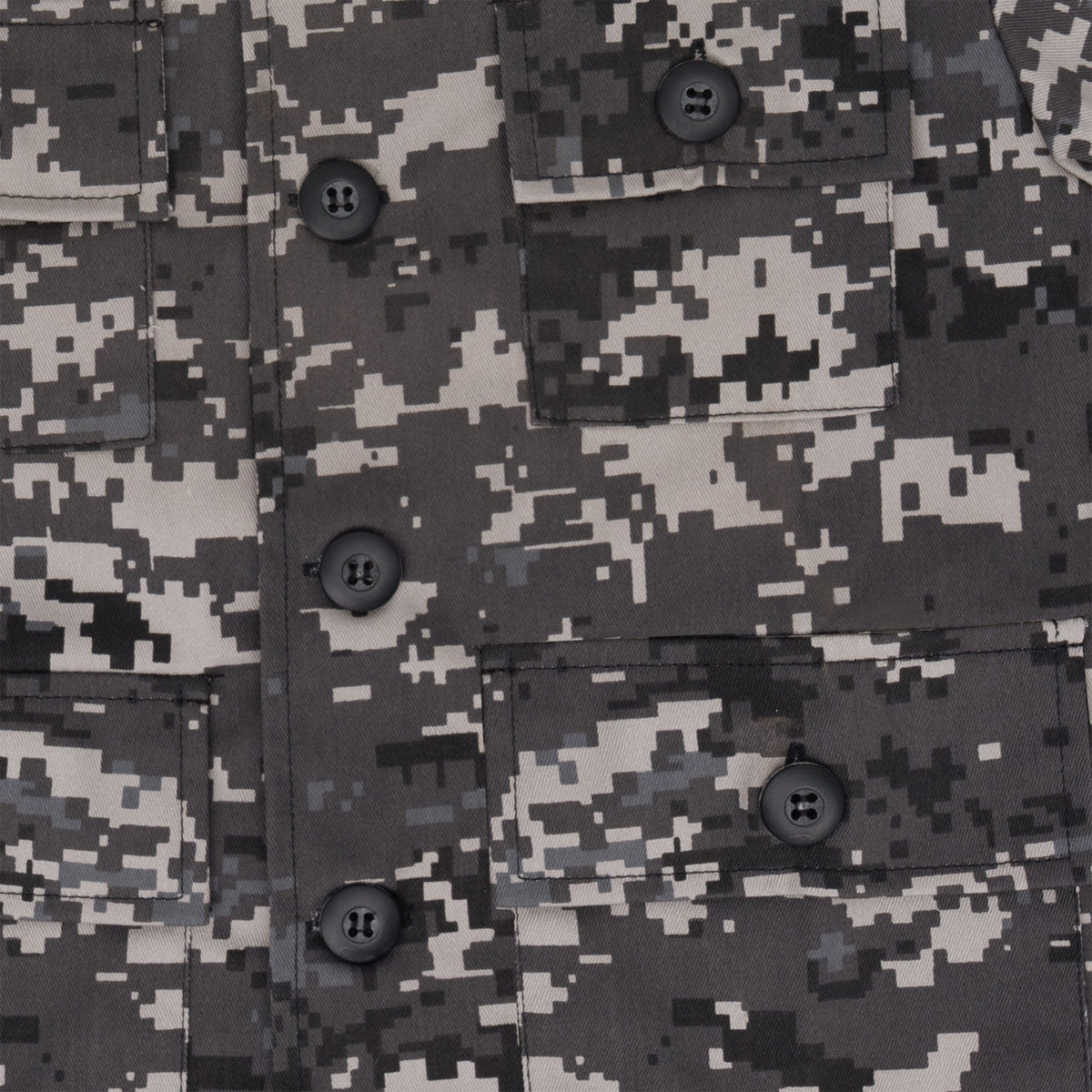 Subdued Urban Digital Camouflage - Kids Military BDU Shirt