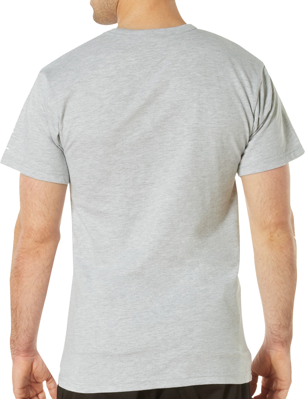 Heather Grey - Solid Color T-Shirt - 60% Cotton / 40% Polyester - Standard Fit