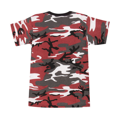 Red Camouflage - Tactical Short Sleeve T-Shirt - Youth