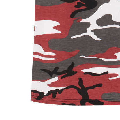Red Camouflage - Tactical Short Sleeve T-Shirt - Youth