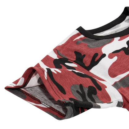 Red Camouflage - Tactical Short Sleeve T-Shirt - Youth