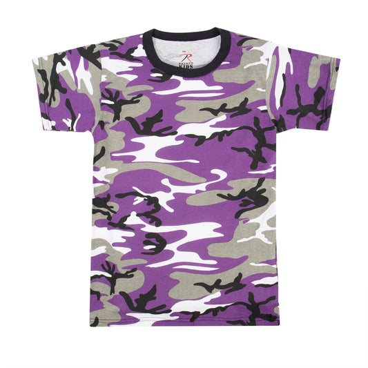 Ultra Violet Camouflage - Kids Military T-Shirt