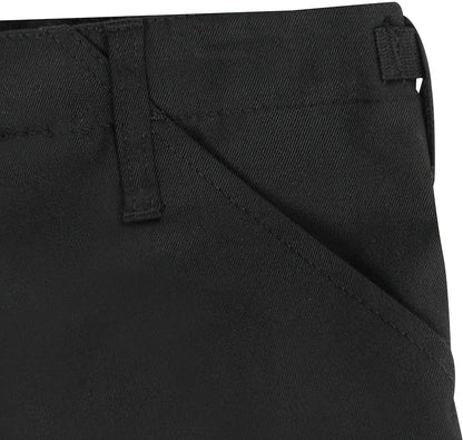 Black - Tactical BDU Cargo Pants - Poly/Cotton Twill - Zipper Fly - Kids