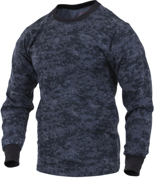 Midnight Digital Camo - Tactical Short Sleeve T-Shirt, Poly/Cotton