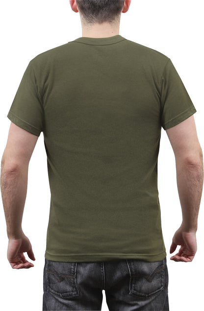 Olive Drab - Military GI Type Short Sleeve T-Shirt - Polyester Cotton