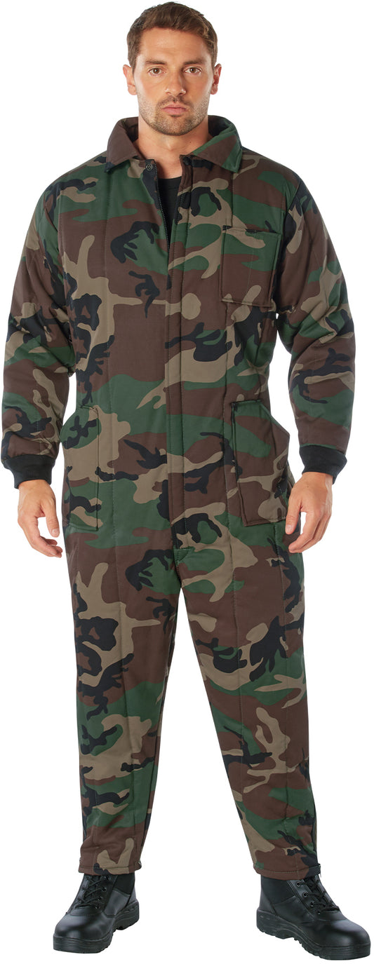 Woodland Camouflage - Outdoor Cold Weather Insulated Coveralls
