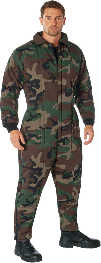 Woodland Camouflage - Outdoor Cold Weather Insulated Coveralls
