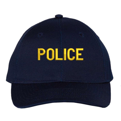 POLICE Snapback Cap – Lightweight Structured Adjustable Uniform Hat for Officer, Guard & Law Enforcement