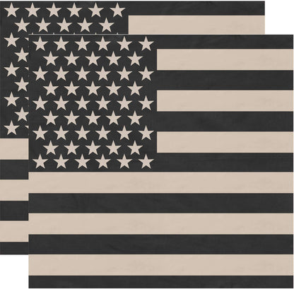 US Flag Bandana USA American Cotton Headband Headwrap Head Cover Bandanna Doo Rag 2-Pack