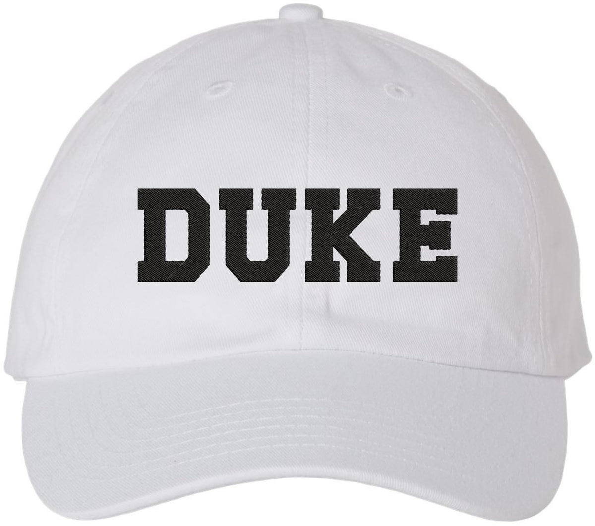 DUKE Embroidered Dad Hat Adjustable Baseball Cap Strapback Low Profile Cap