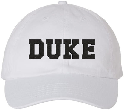 DUKE Embroidered Dad Hat Adjustable Baseball Cap Strapback Low Profile Cap