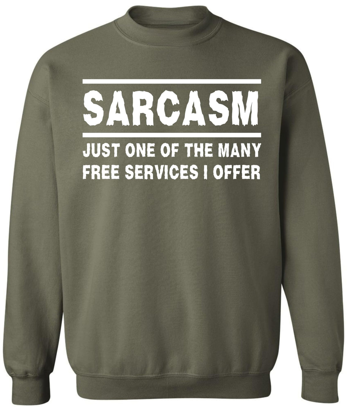 Sarcasm Sweatshirt Funny Sarcastic Saying Crewneck Pullover Humor Graphic Sweatshirt for Men Women