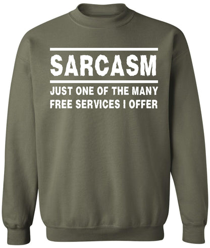 Sarcasm Sweatshirt Funny Sarcastic Saying Crewneck Pullover Humor Graphic Sweatshirt for Men Women