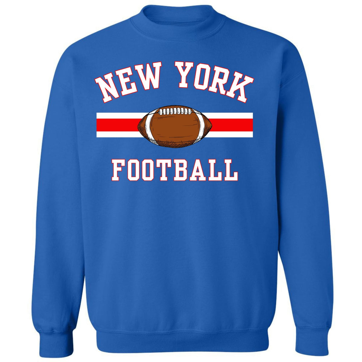 National Football US City League Teams Crewneck Sweatshirt | USA City Warm Sports Fan Gameday Pullover