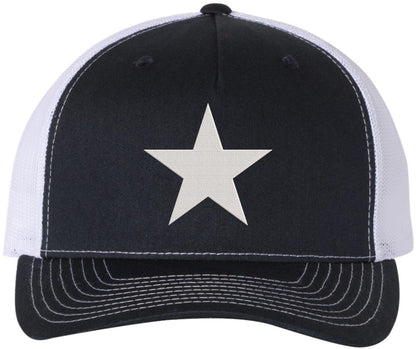 Star Embroidered Trucker Cap Patriotic Streetwear Mesh Back Baseball Hat