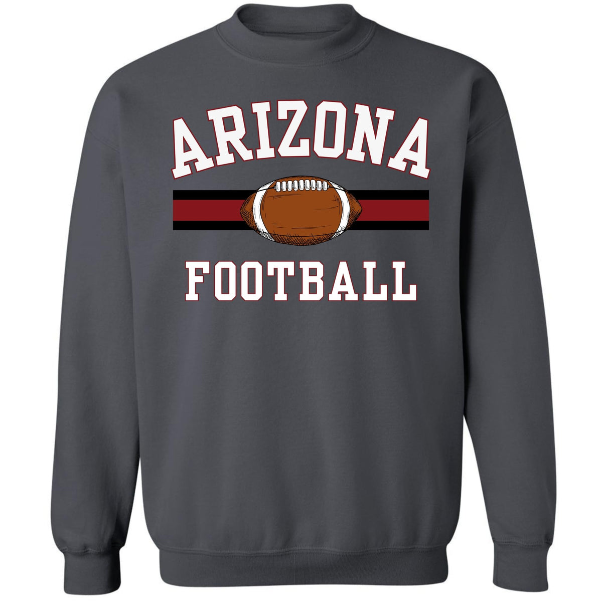 National Football US City League Teams Crewneck Sweatshirt | USA City Warm Sports Fan Gameday Pullover