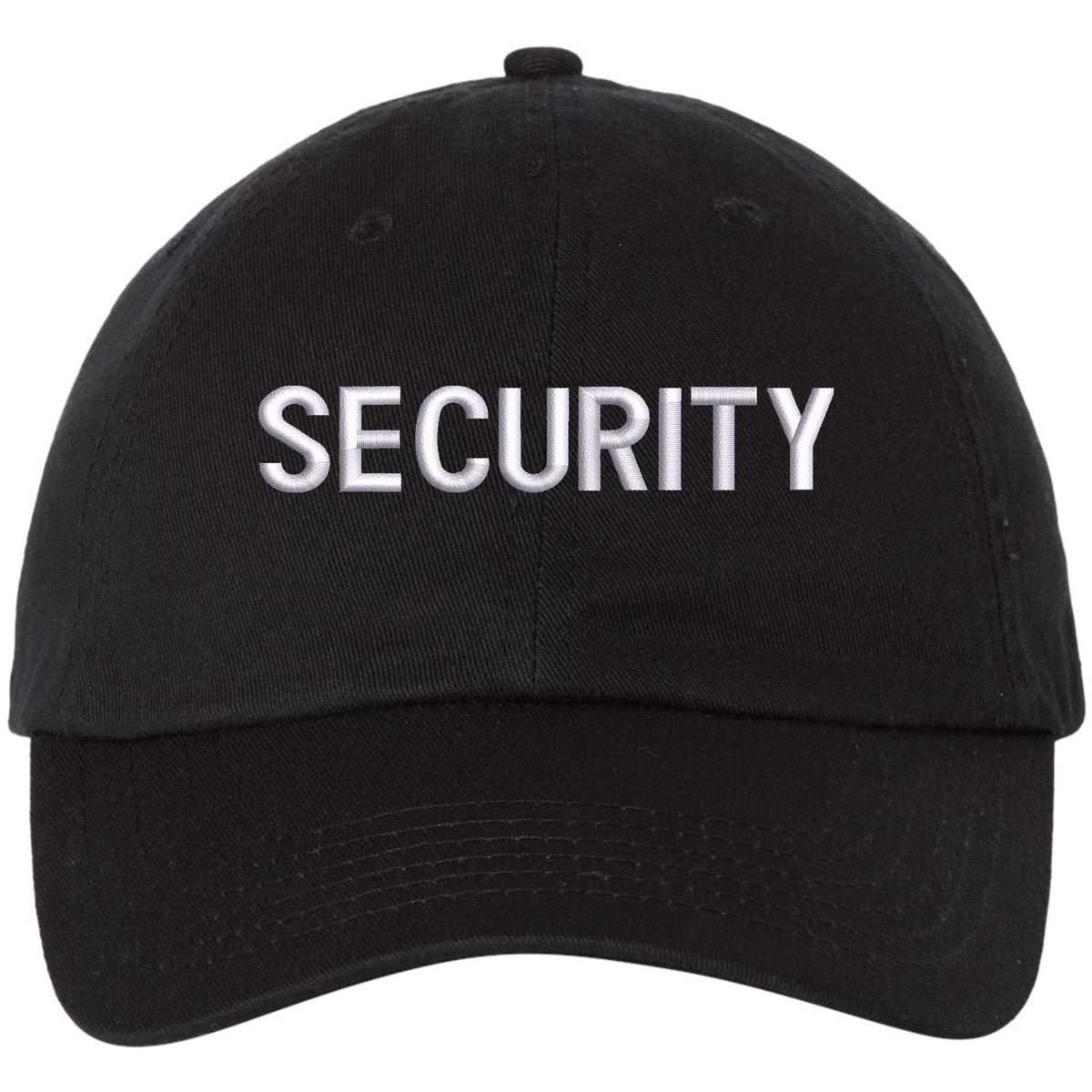 SECURITY Low Profile Baseball Dad Cap Unstructured Uniform Guard Officer Agent Adjustable Hat