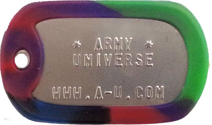 US Military Dog Tag Set - ID Matte Metal ID Dog Tags Necklace Complete Set with 2 Chains and 2 Silencers