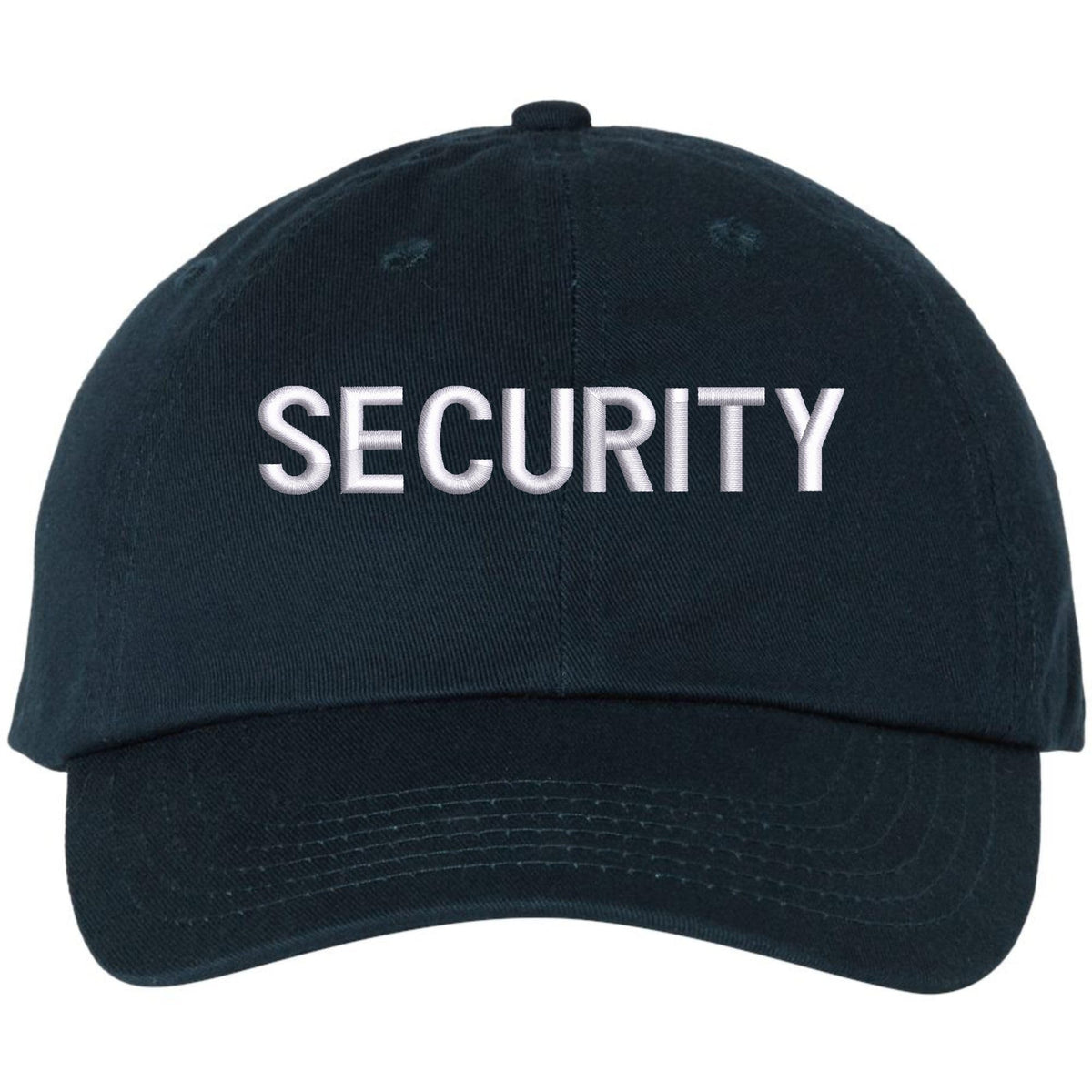 SECURITY Low Profile Baseball Dad Cap Unstructured Uniform Guard Officer Agent Adjustable Hat