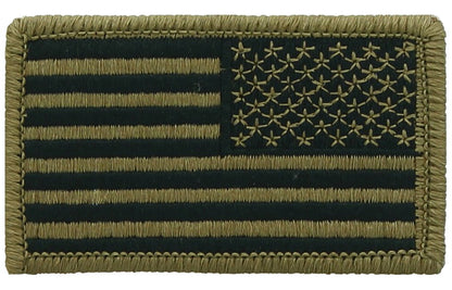 USA American Flag Patch Military Uniform Hook Loop US Flag Accessory Patch (Many colors to choose from!)