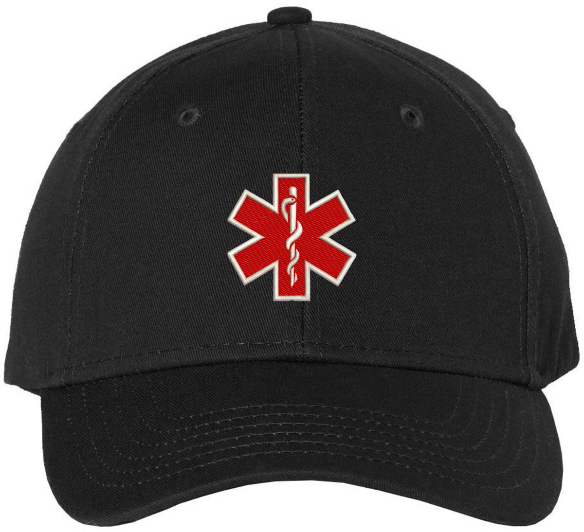 EMS EMT Emergency Medical Star of Life Embroidered Adjustable 100% Cotton Unisex Baseball Cap Hat