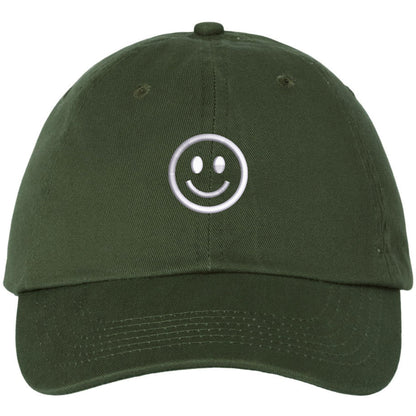 SMILEY FACE Adjustable Dad Cap Unstructured Face Trendy Unisex Preppy Hat