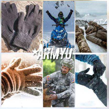 Wool Blend Glove Liners | Unstamped Blank Genuine GI USA Made Army Gloves Liner