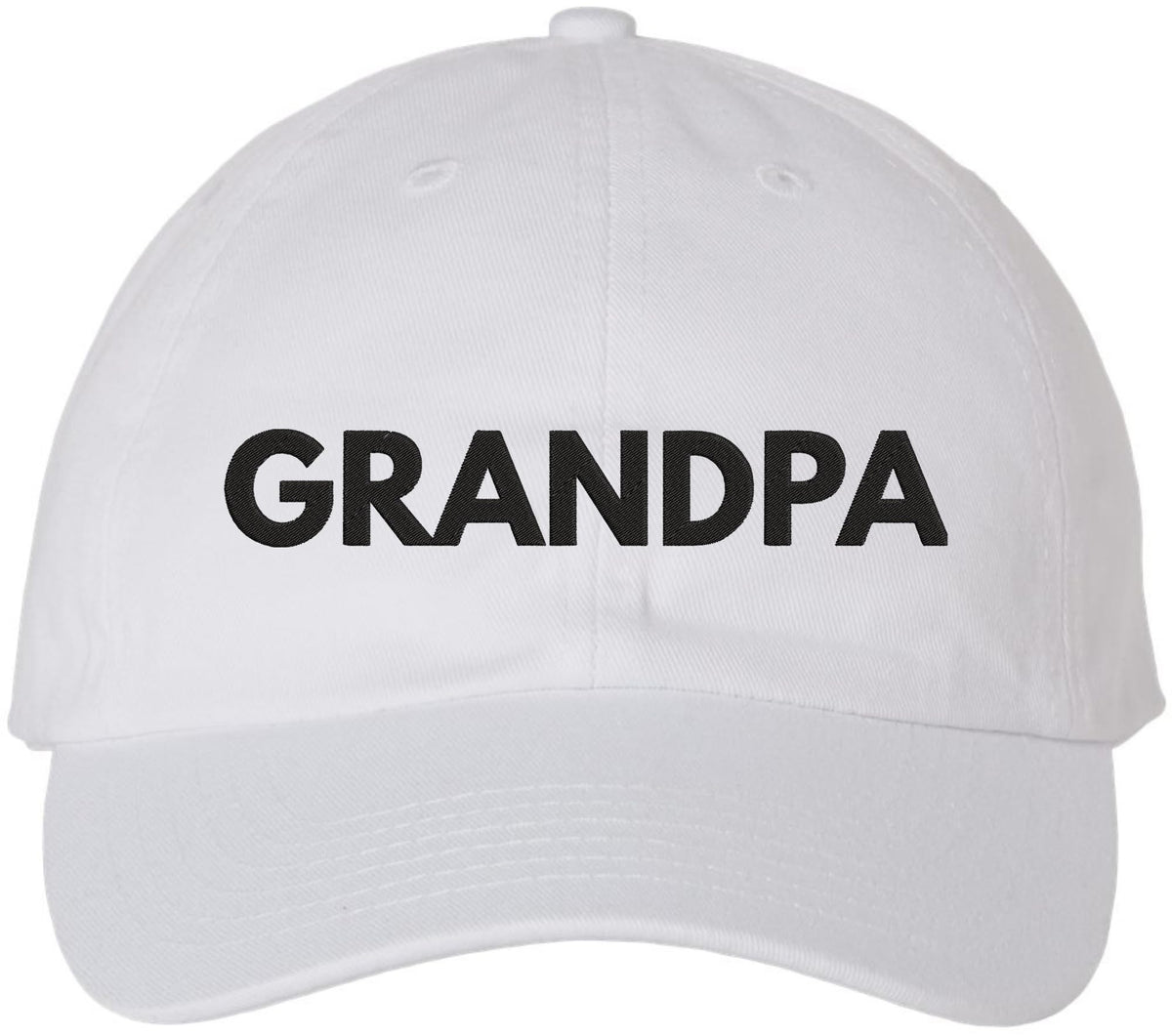 Grandpa Embroidered Dad Hat | Adjustable Cotton Birthday Christmas Gift for Grandfathers Baseball Cap