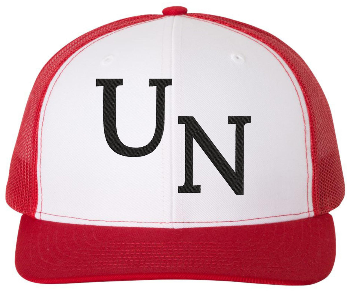 UN Embroidered Trucker Snapback Mesh Hat Adjustable Summer Baseball Cap