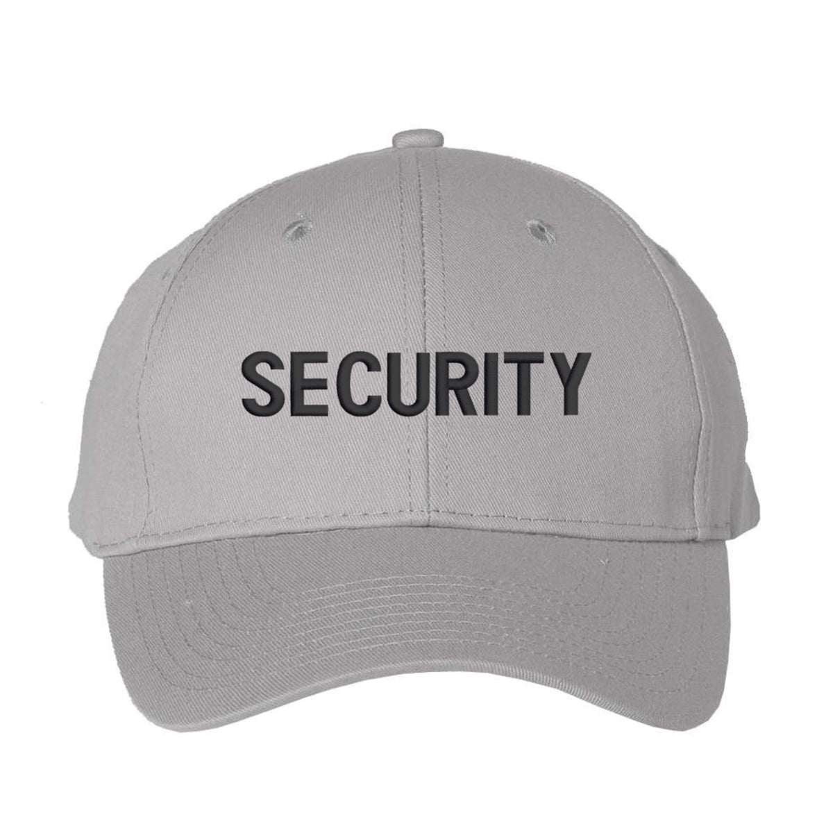 SECURITY Lightweight Twill Snapback Cap Structured Uniform Guard Agent Adjustable Hat