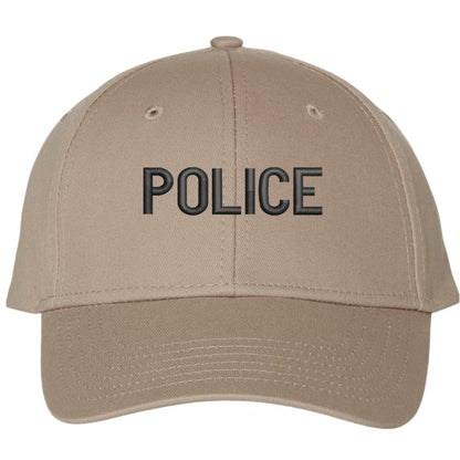 POLICE Embroidered Baseball Hat Structured Adjustable Uniform Cap for Guard, Officer, Policeman