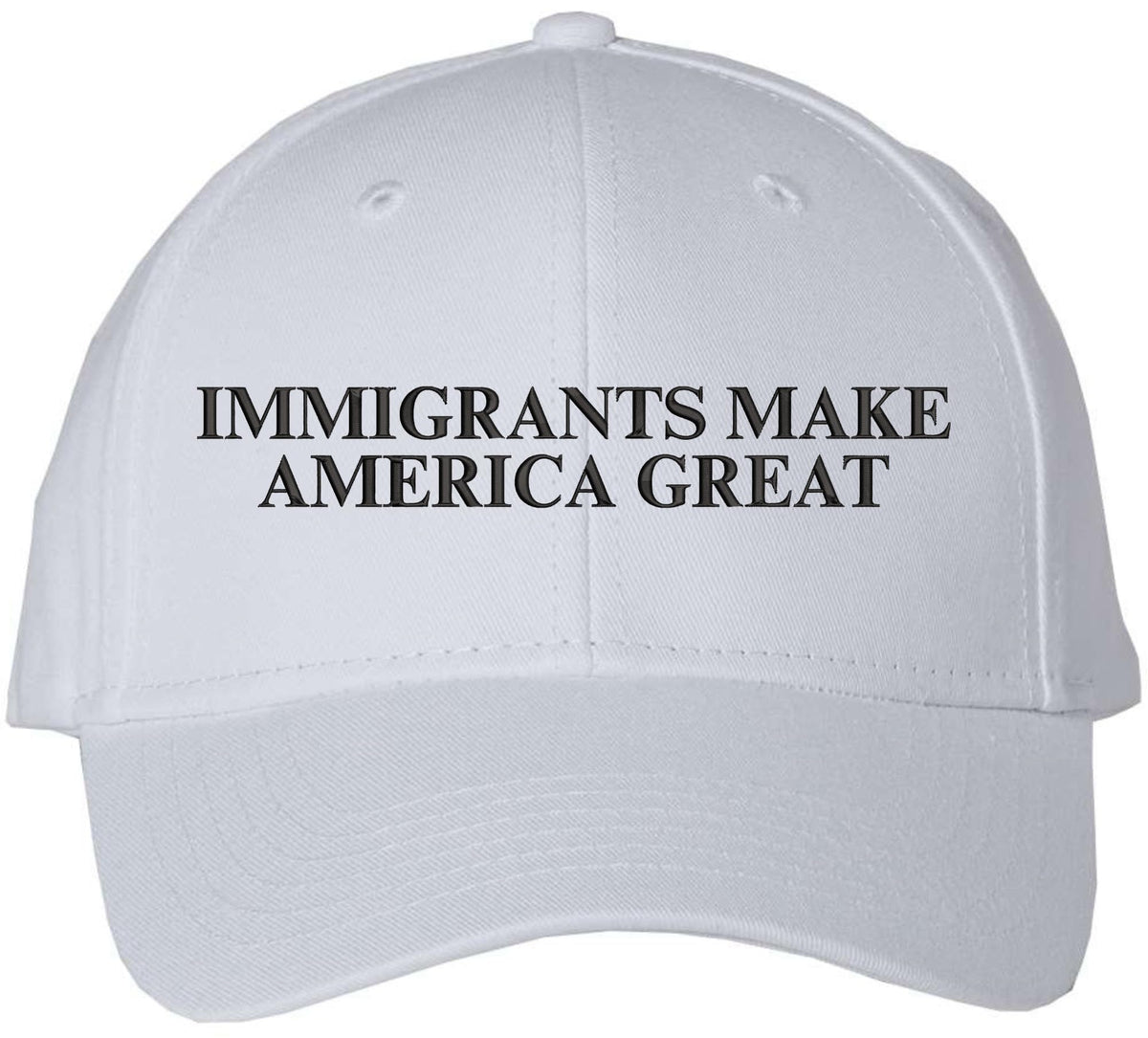 Immigrants Make America Great Embroidered Baseball Cap | Anti Racism, Anti Trump Narrative, Equality, Peace Hat