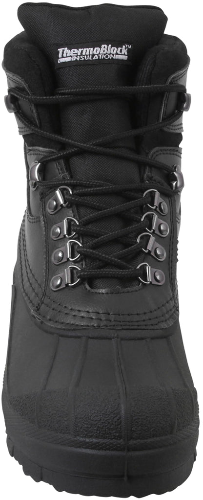 Black Winter Snow Boots - Waterproof - Non-Slip - Insulated - Mid-Calf