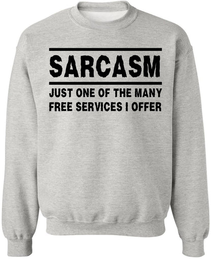 Sarcasm Sweatshirt Funny Sarcastic Saying Crewneck Pullover Humor Graphic Sweatshirt for Men Women