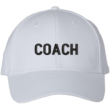 COACH Baseball Hat | Embroidered Coaches Uniform Head or Assistant Coach Sports Team Cap for Men & Women